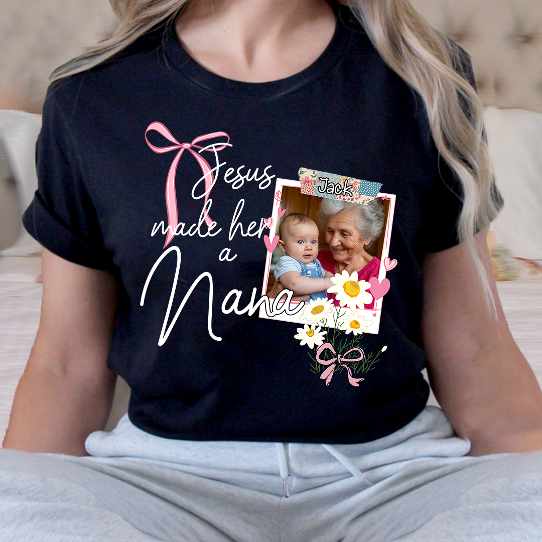 Custom Mother's Day Design With Jesus, Grandma Sowing Seeds Of Love As A Gift For Nana And The Children