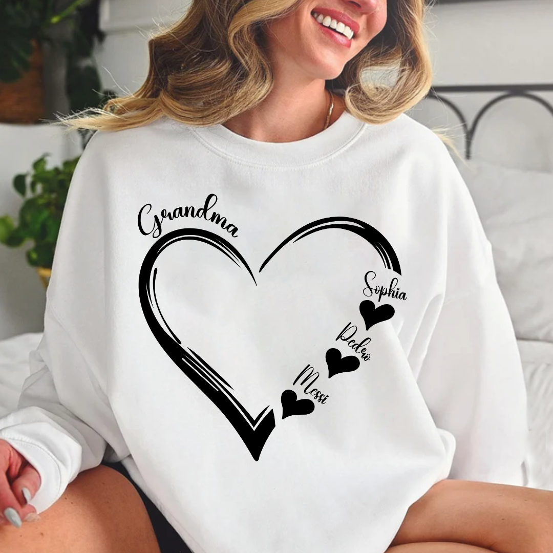 Doodle Heart Valentine For Grandma And Kids LTP01