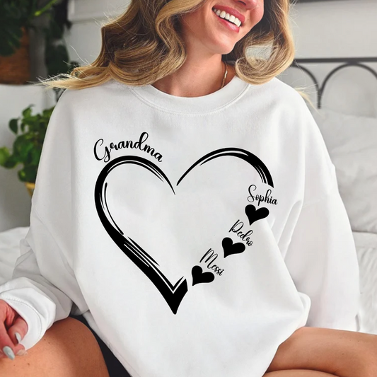 Doodle Heart Valentine For Grandma And Kids LTP01
