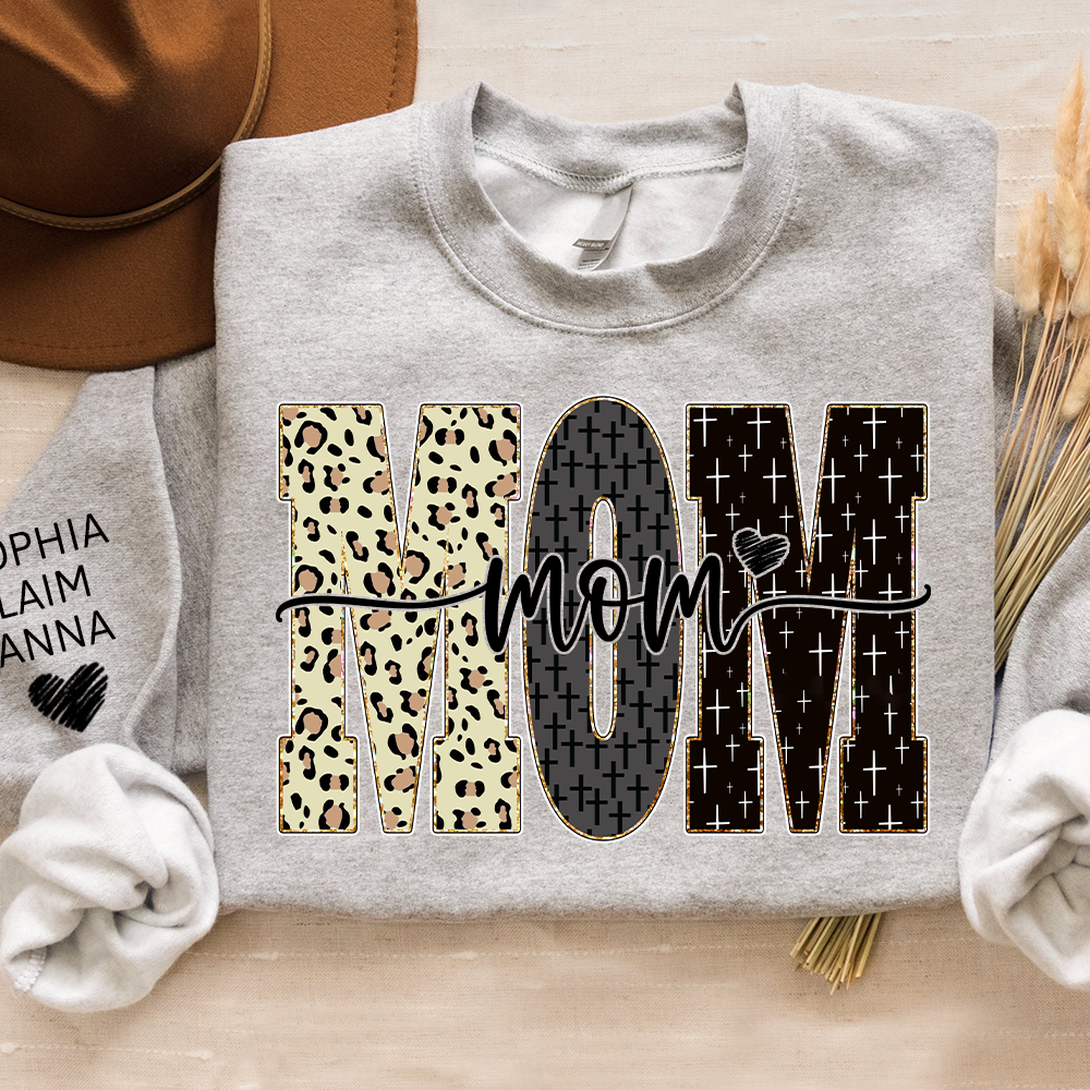 Custom Bible Style Mom Sweatshirt – Personalized Gift for Mom, Mama, or Grandma with Grandkids’ Names