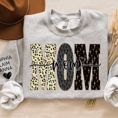 Custom Bible Style Mom Sweatshirt – Personalized Gift for Mom, Mama, or Grandma with Grandkids’ Names