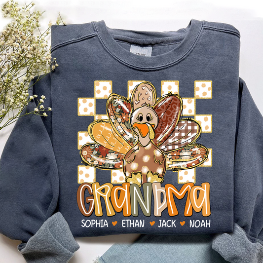 Thanksgiving Girly Fall For Gift Grandma And Kids