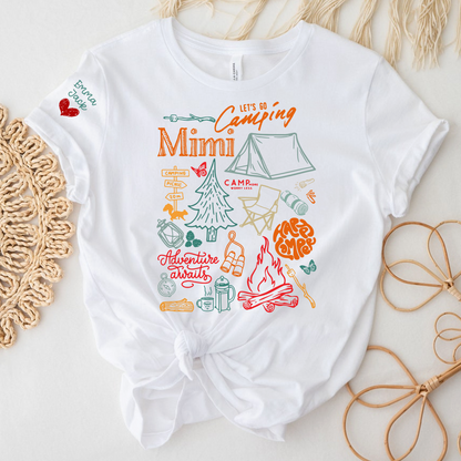 Camping Grandma T-Shirt for Mimi Lovers Adventure Outdoors Gift Tee