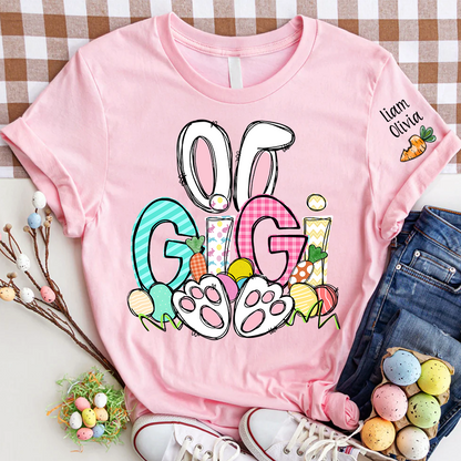 Easter Bunny Carrot Gigi And Kids LTP01 TShirt