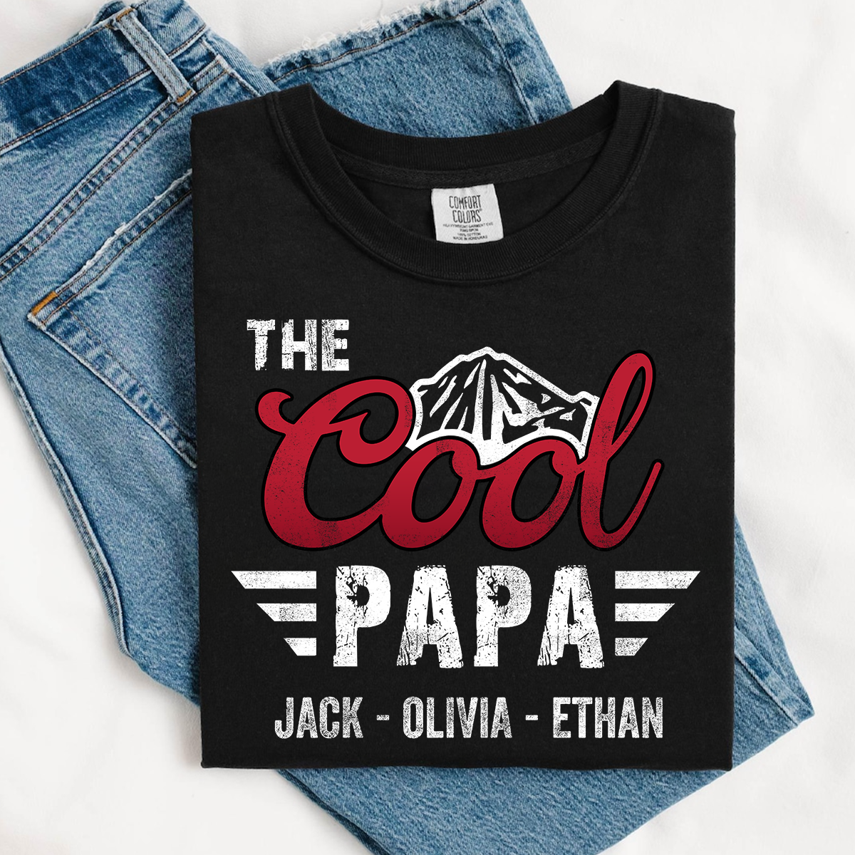 Comfort Colors® The Cool Papa T-Shirt, Fathers Day Gift for Papa Shirt