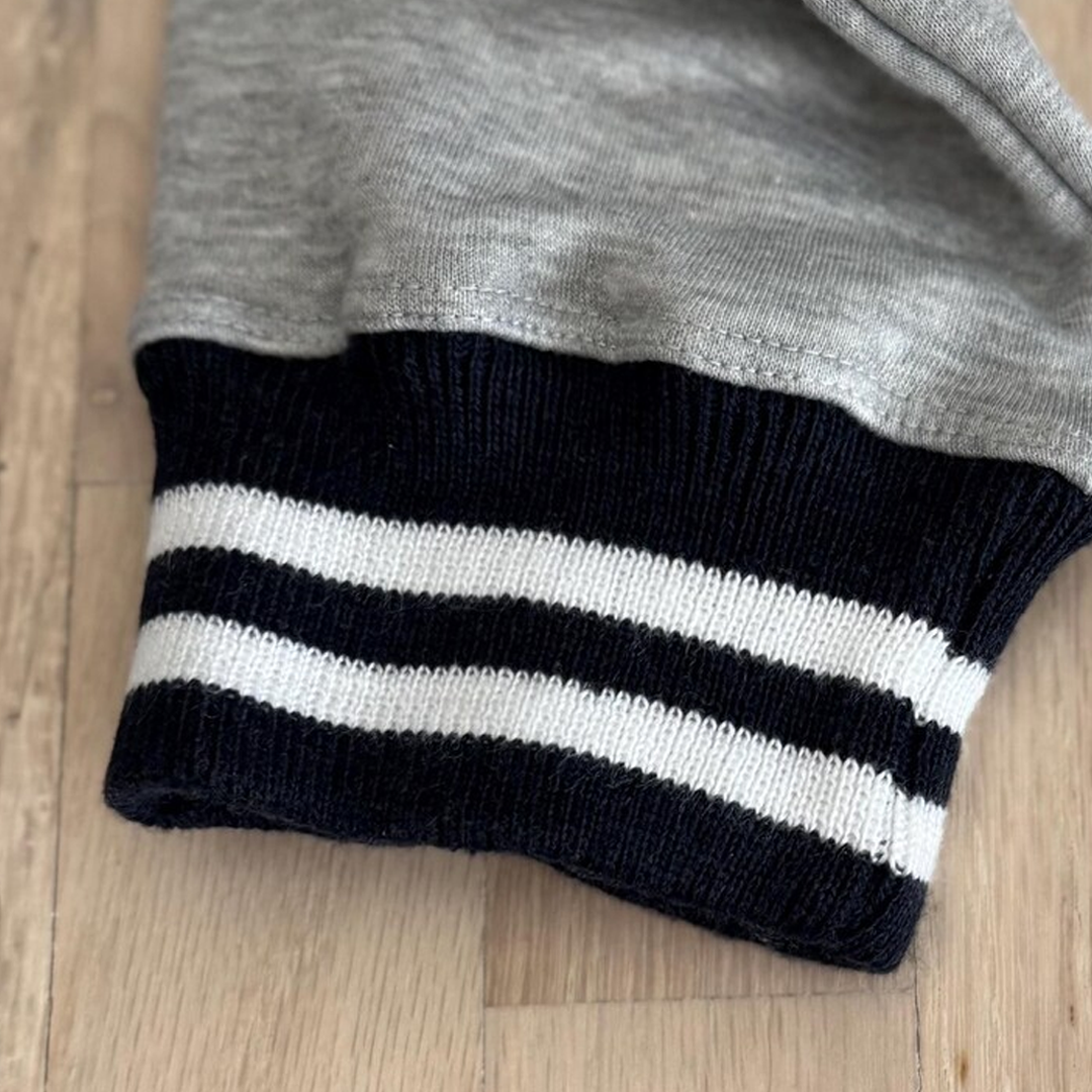 Grandma and Grandkids Heart Varsity Ribbed Sweatshirt