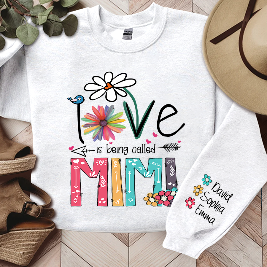 Love Is Being Called Mimi And Grandkids TH Sweatshirt