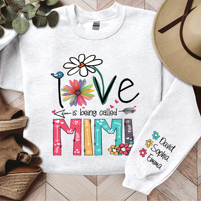 Love Is Being Called Mimi And Grandkids TH Sweatshirt