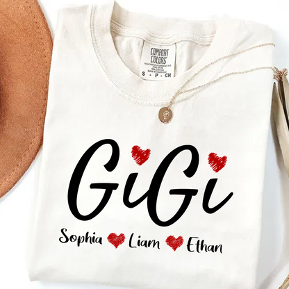 Comfort Colors® Personalized Grandma, Gift For Gigi Est And kids 2025