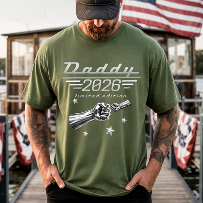 Dad Limited Edition T-Shirt – Personalized Fist Bump Design Gift for Father Papa Birthday Fathers Day
