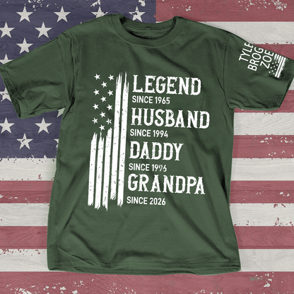 Personalized Legend Husband Dad Grandpa Custom with Custom Grankids Names