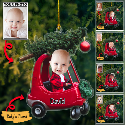 Personalized Acrylic Christmas Ornaments For Custom Car Trees Baby Photos