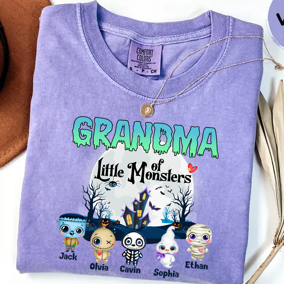 Personalized Custom Grandma Little Of Monsters cute T-Shirt