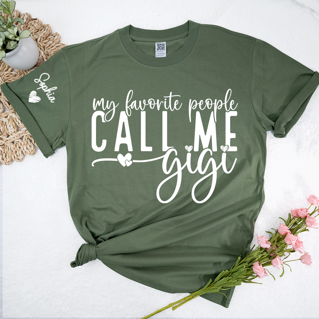 My Favorite People Call Me Grandma Shirt, Personalized Grandmother Grandchildren Gift, To Grandma from Grandkids