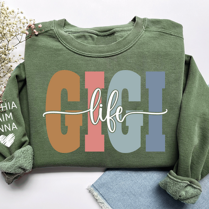 Custom Grandma Sweatshirt, Gift For Gigi And Her Grandchildren