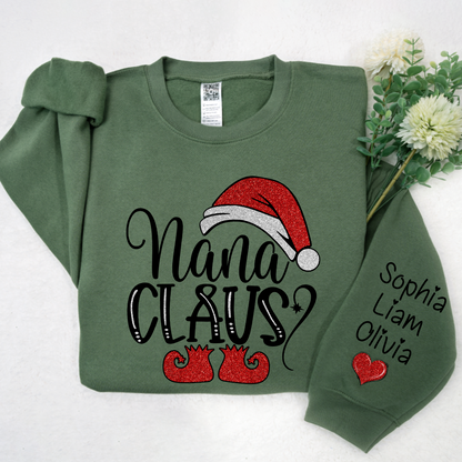 Sparkling Christmas Custom Nana Claus And Kids LTP01
