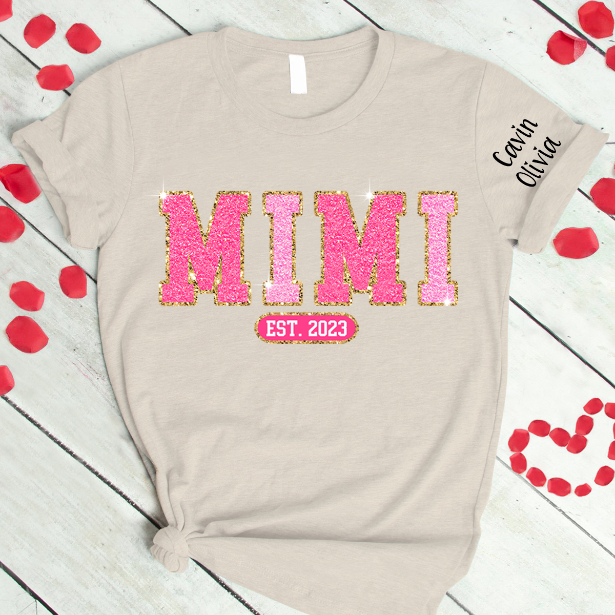 Custom Mimi Est Glitter Mother's Day Trend T-Shirt