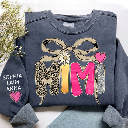 Floral Fall Style Design, Custom Mimi Gifts for Grandma and Kids