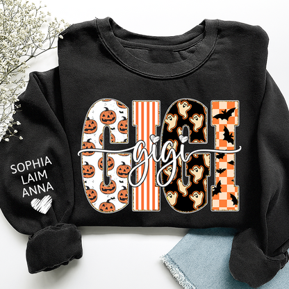 Custom Halloween Gift For Gigi And Her Grandchildren