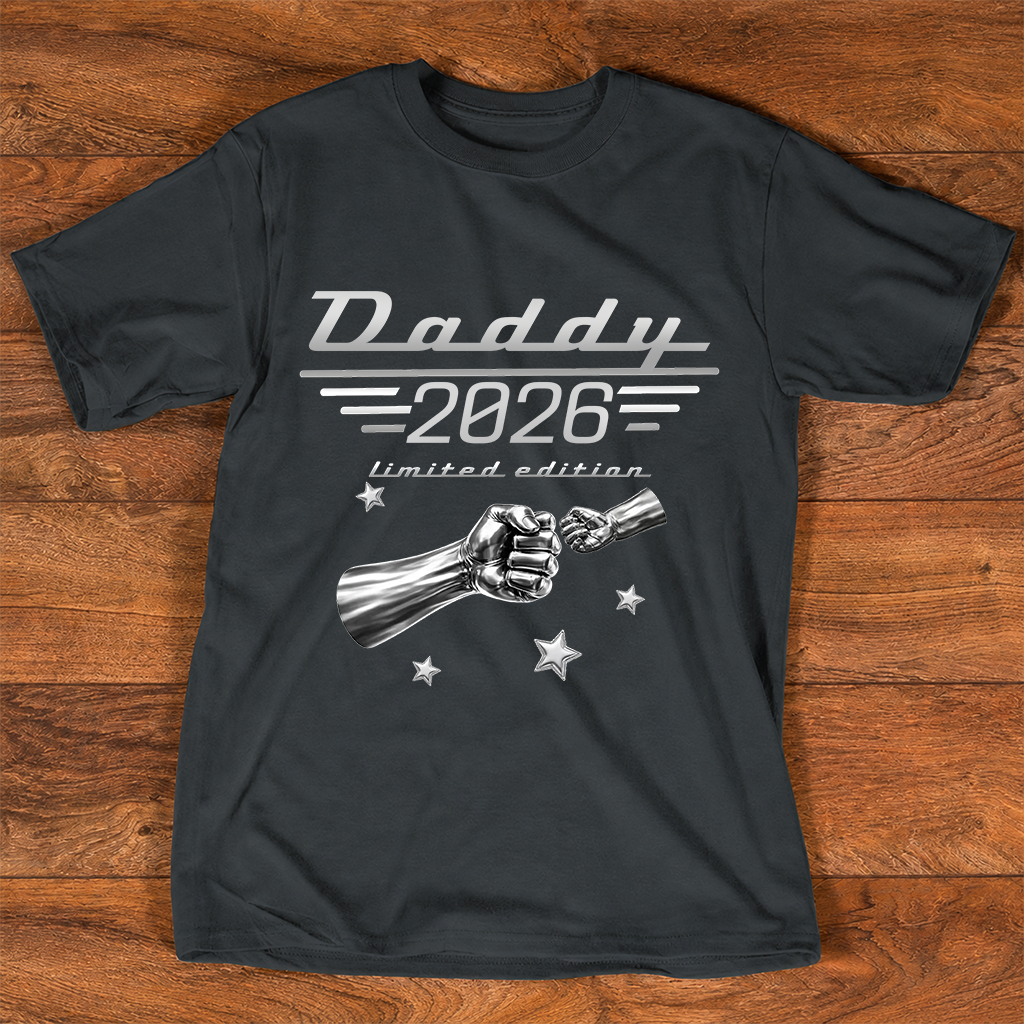 Dad Limited Edition T-Shirt – Personalized Fist Bump Design Gift for Father Papa Birthday Fathers Day