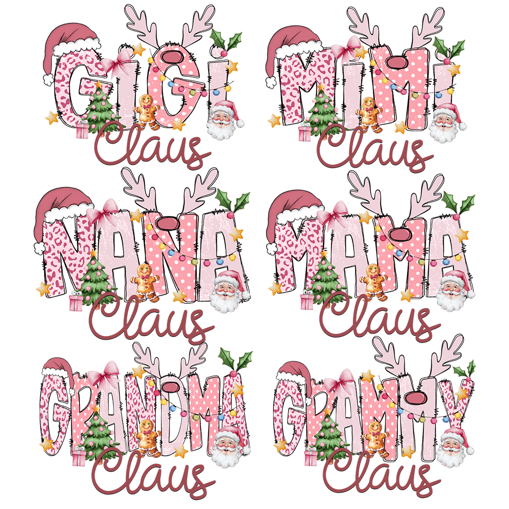 Gigi Claus Christmas Sweatshirt – Personalized Holiday Shirt with Grandkids’ Names