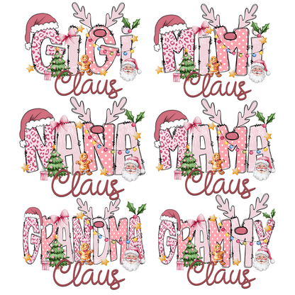 Gigi Claus Christmas Sweatshirt – Personalized Holiday Shirt with Grandkids’ Names