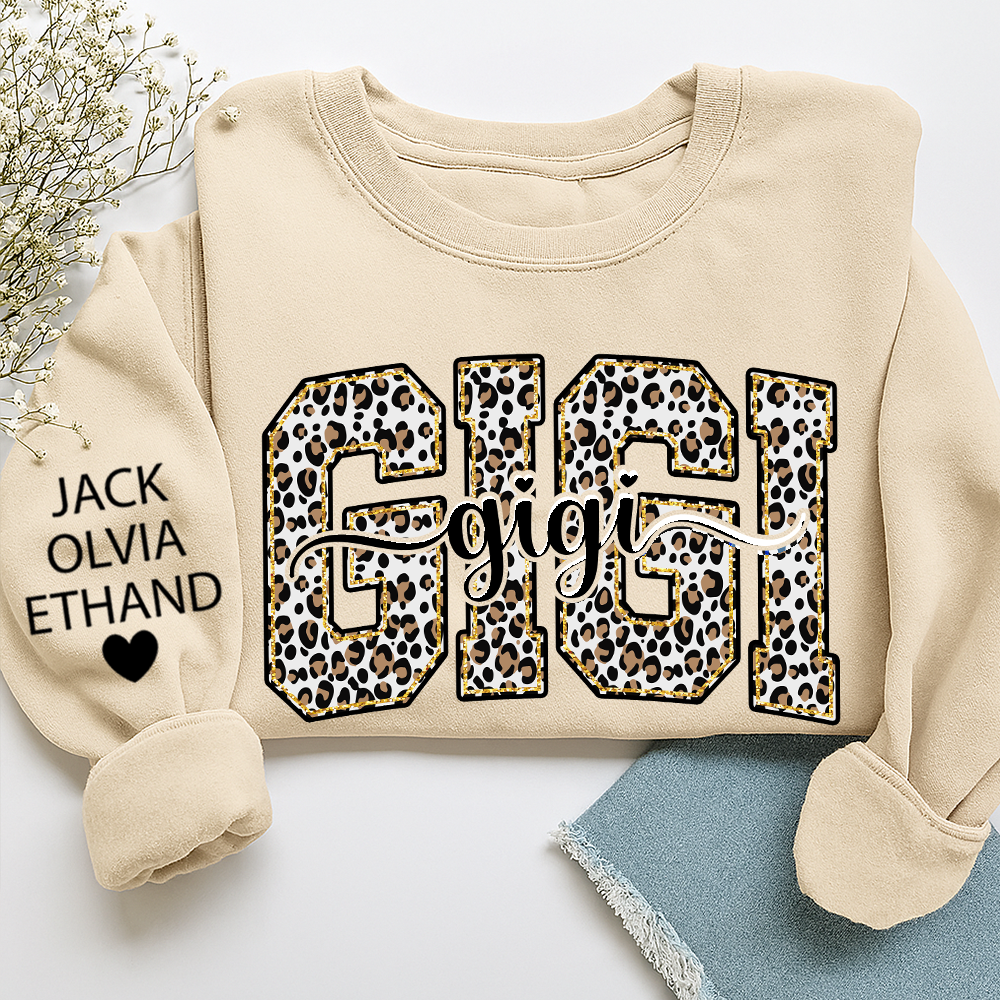 Gigi Leopard Bible Style Design, Custom Gift For Gigi And Her Grandchildren