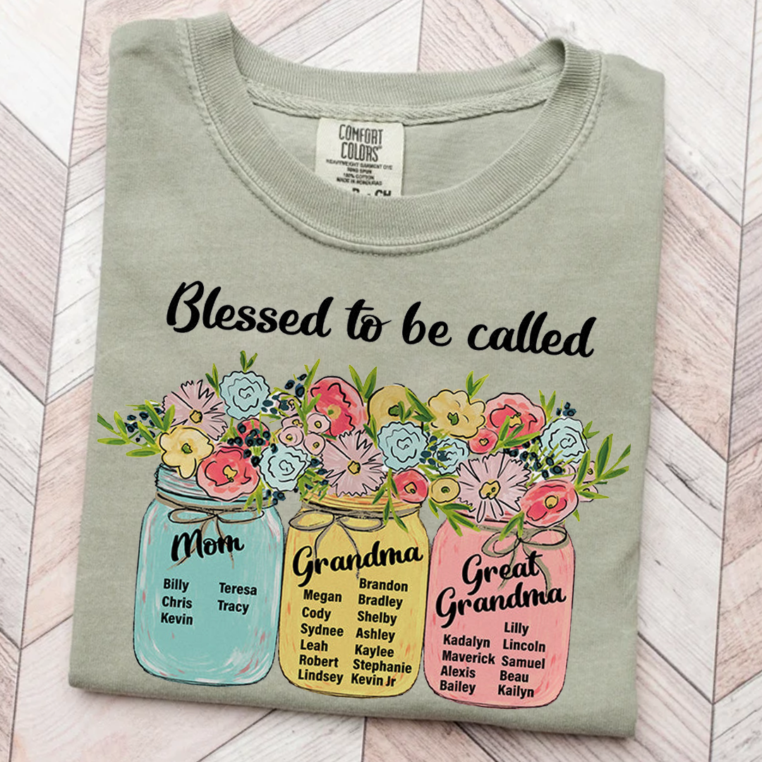 Blessed to Be Called Mom Grandma Great Grandma Shirt