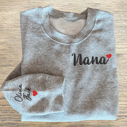 Custom Embroidered Nana Trend Sweatshirt