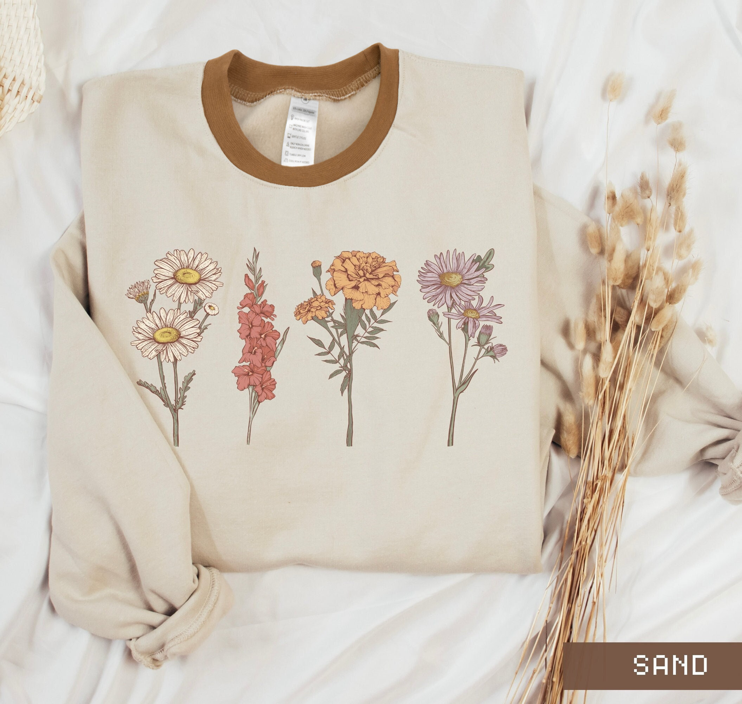 Custom Birth Month Sweatshirt Birth Flower Sweater, Birth Flower Shirt, Grandma's Garden, Personalized Mom Gift Grandma Mother's Day Gift Sweatshirt