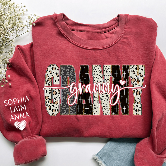 Custom Bible Style Granny Sweatshirt – Personalized Gift for Mom, Mama, or Grandma with Grandkids’ Names