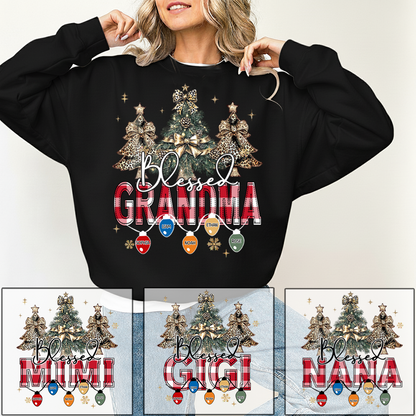 Personalized Blessed Grandma Sweatshirt, Gift for Grandma and Kids