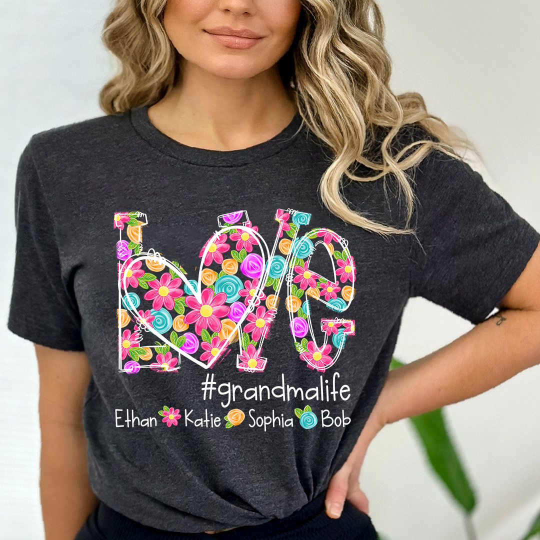 Love Artistic Colorful Gift For Grandma And Kids LTP01