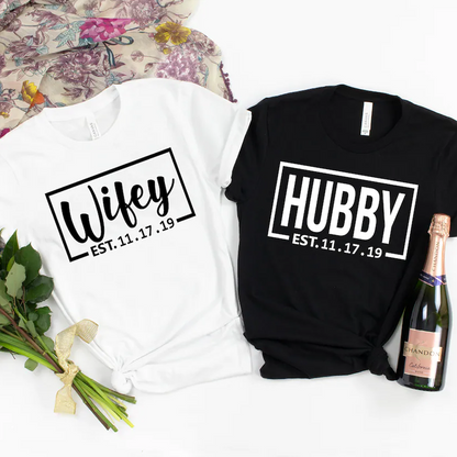 Honeymoon Just Married Bridal Gift Husband And Wife Shirts