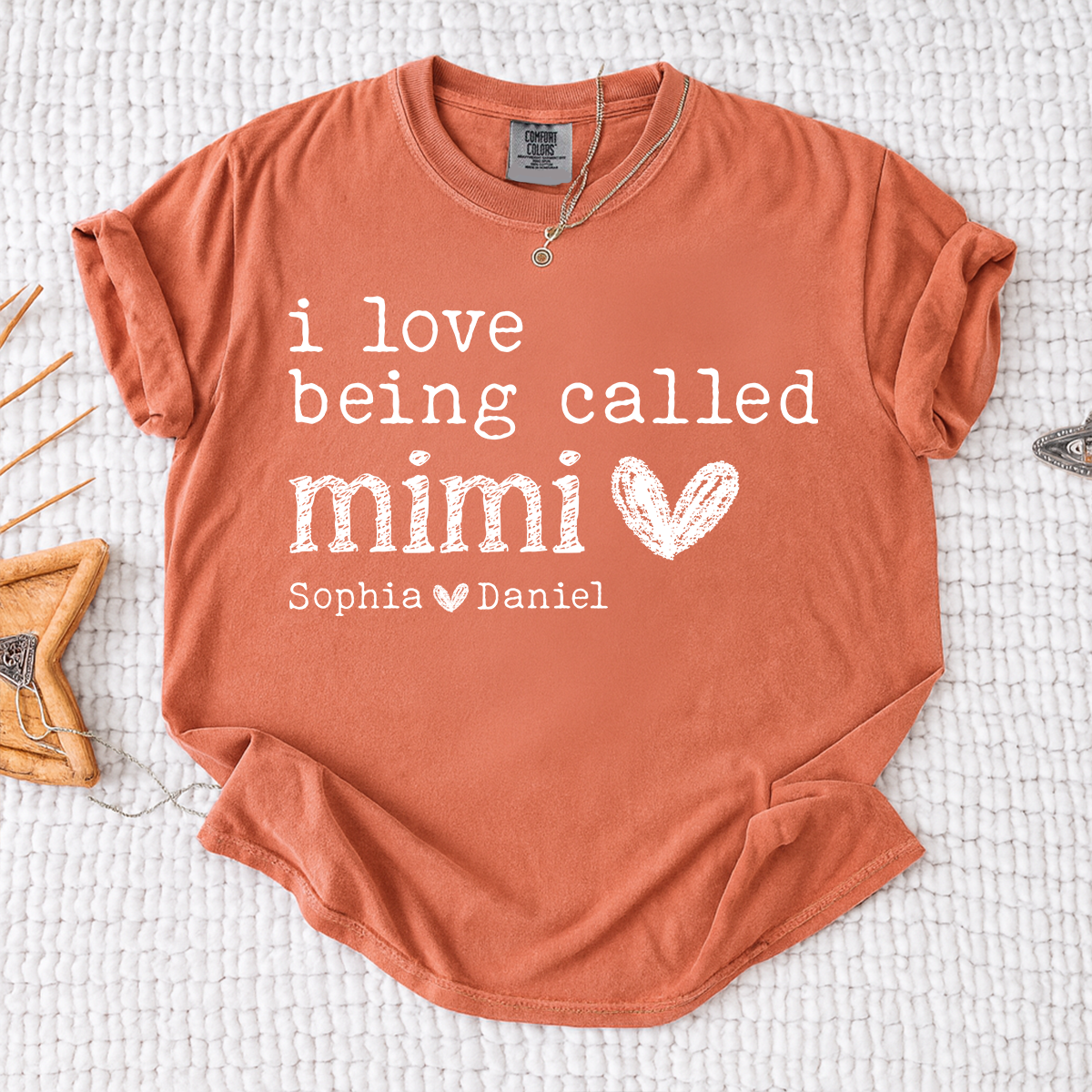 Comfort Colors Personalized Mimi Shirt, I Love Being Called Mimi  T Shirt with Kids Names, Custom Grandma Gift, Ideal for Mother's Day, Birthday