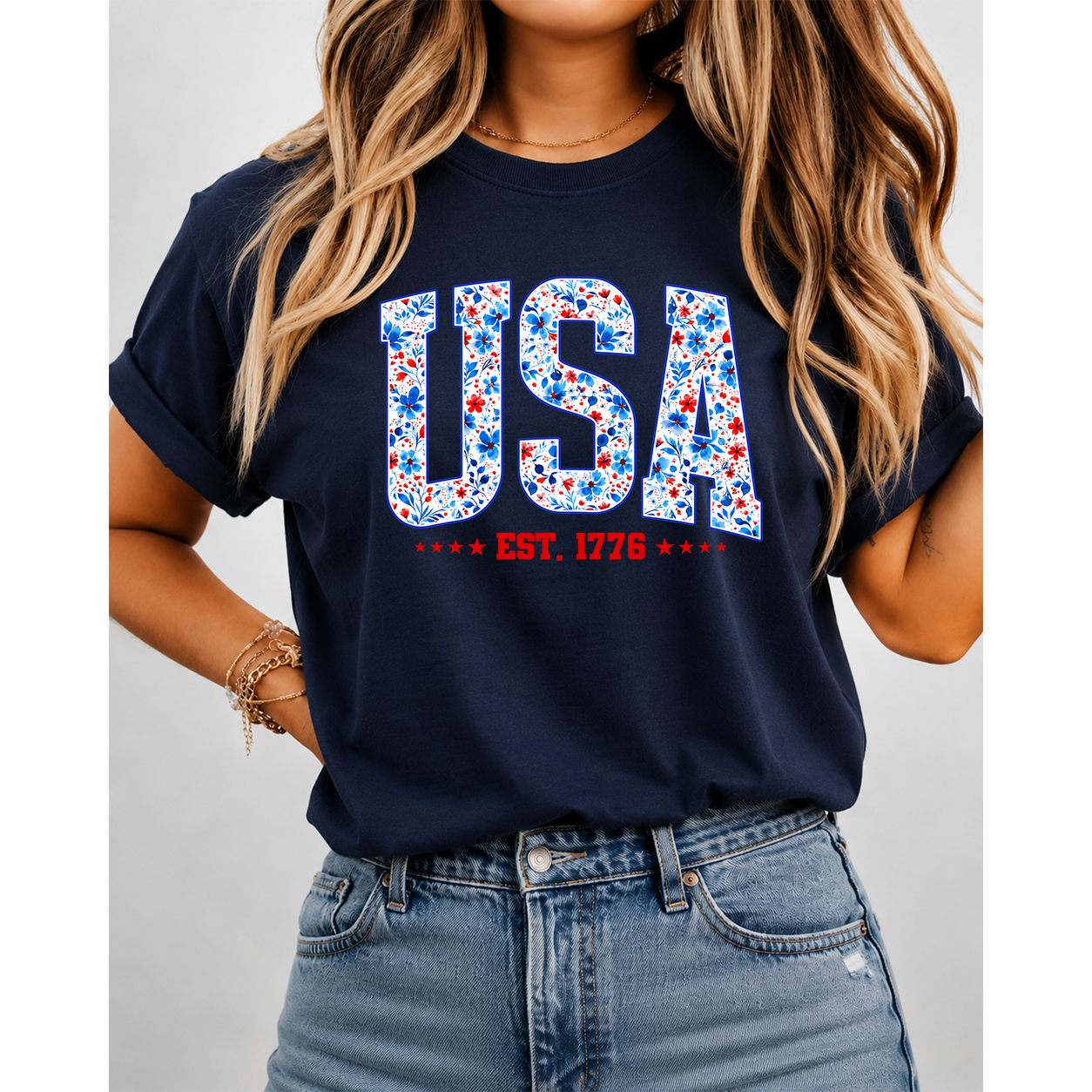 USA Patriotic T-Shirt – 4th of July Independence Day EST. 1776 Gift