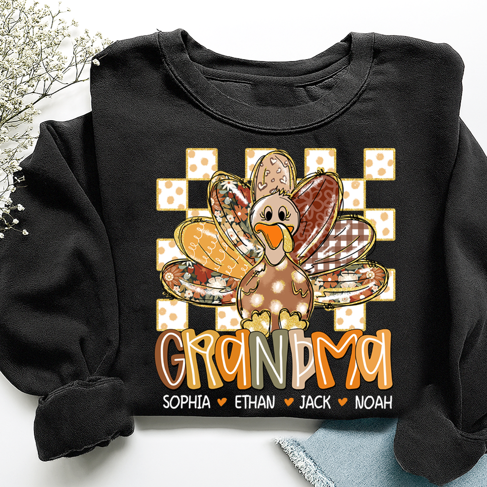 Thanksgiving Girly Fall For Gift Grandma And Kids
