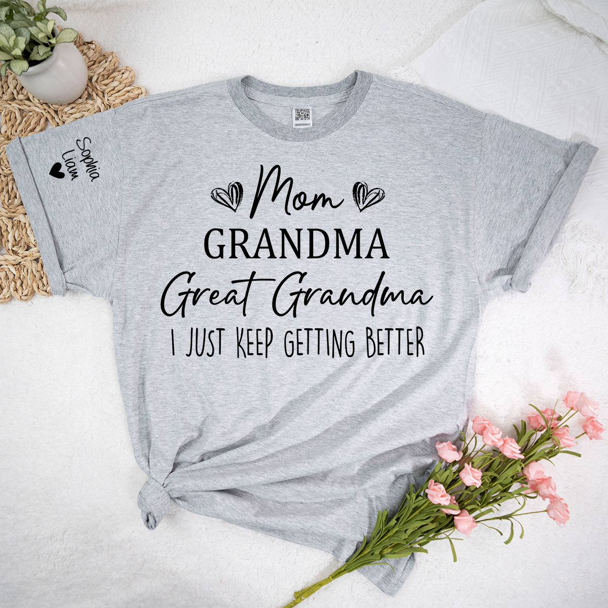 Mom Grandma Great Grandma Shirt, I Just Keep Getting Better T Shirt, Funny Family Generations Apparel for Women