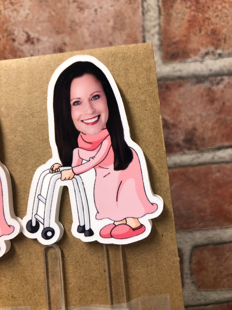 Funny Over the Hill drink stirrers personalized with face, stir sticks Custom Party Decorations, 40th, 50th swizzle sticks