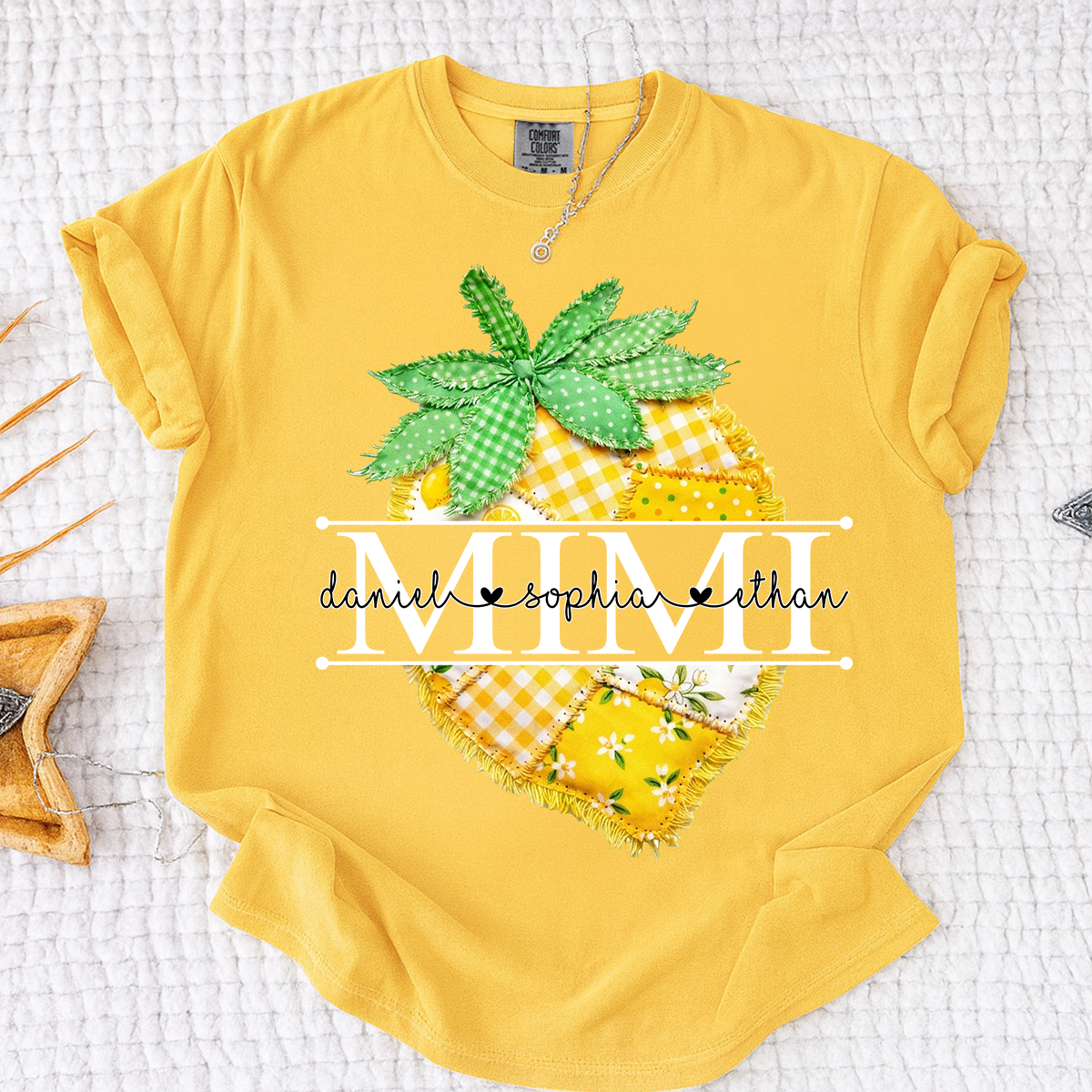 Comfort Colors® Personalized Mimi Lemon Shirt, Sweet Summer Fruit Grandma Gift