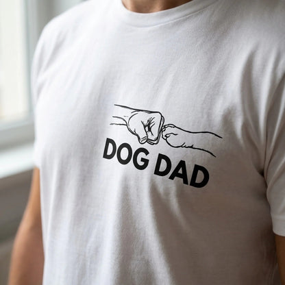 Custom Dog Dad Shirt, Personalized Pet Portrait T Shirt with Dog Name, Gift for Dog Owners and Pet Lovers