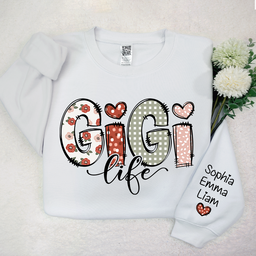 Custom Gigi Life And Grandkids Sweatshirt