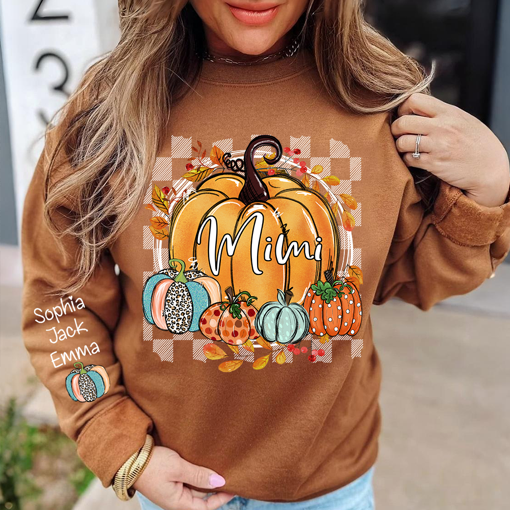 Custom Fall Pumpkin Nicknames for Mimi and Kids