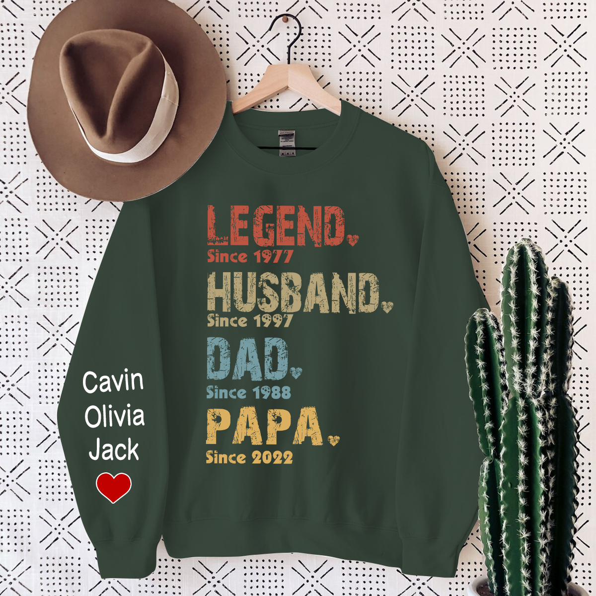 Personalized Legend Husband Dad Papa, Gift For Grandpa Sweatshirt