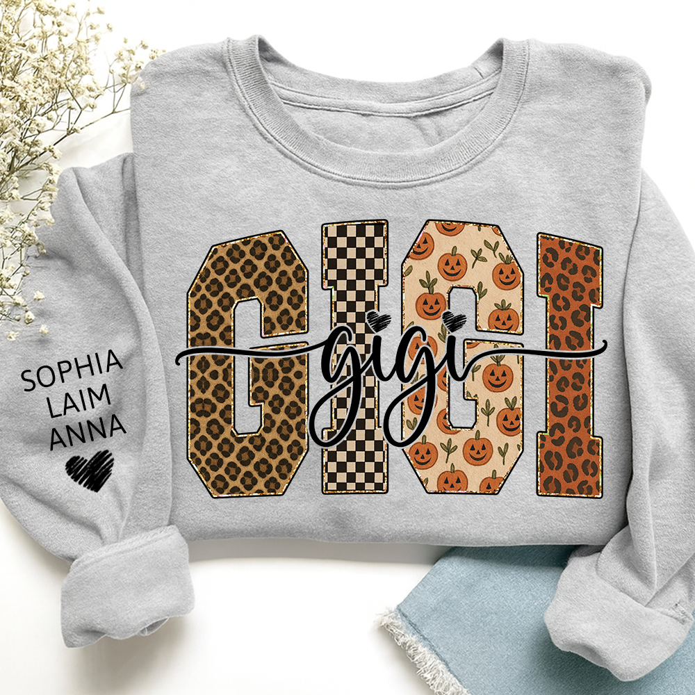 Bible Pumpkin Leopard Gigi Gifts, Custom Gifts for Gigi And Kids