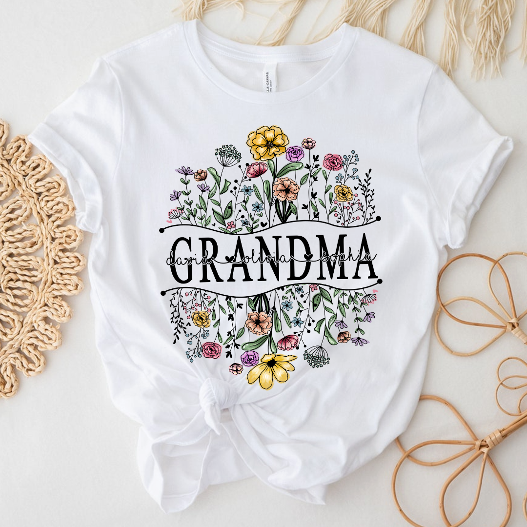 Wildflowers Sketch Grandma And Kids LTP01
