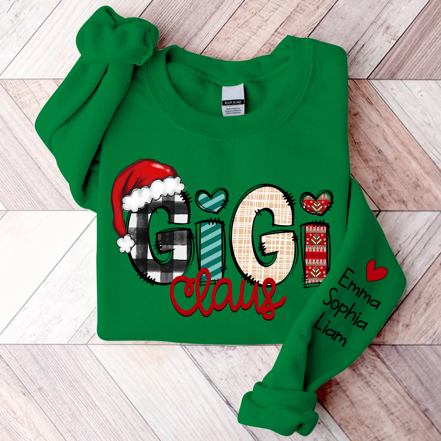Gigi Claus Christmas With Grandkids, Grandma Gift TH Sweatshirt