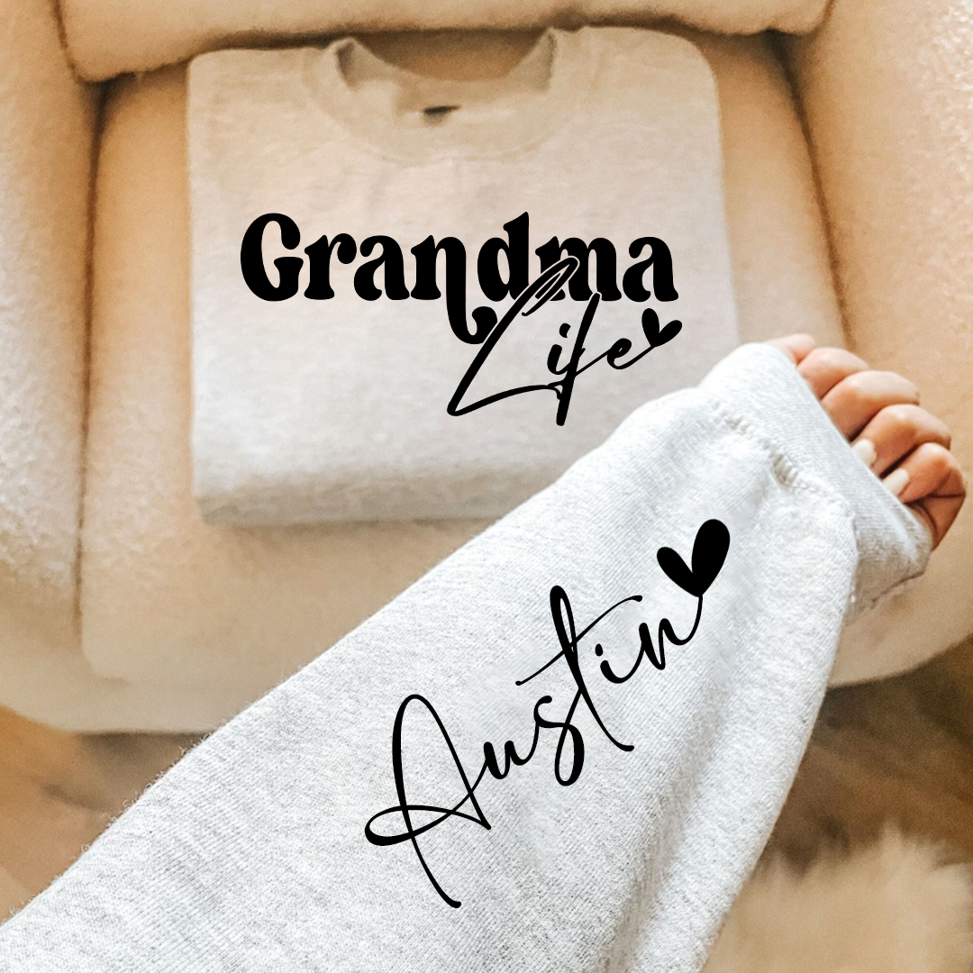 Custom Grandma Life And Heart Kid PLT01