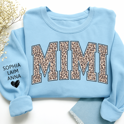 Leopard Style Design, Custom Mimi Gifts for Grandma and Kids