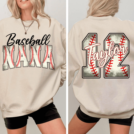 Personalized baseball Nana, Custom Baseball For Give Grandma And Kids